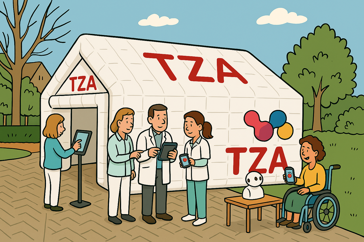 Infostands tijdens de Slimme Zorg Estafette (9-12 februari)